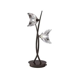 Inspired Lighting Eclipse bordlampe 2 lys G9, sort krom