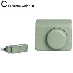 Retrokameralaukku Instax Wide 400 -kameralle ja suojakotelo Vihreä
