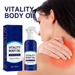 unbrand Vitality vartaloöljy, 100ml virkistävä kuiva vartaloöljysuihke, ihon kosteusvoide, vartaloöljy miellyttävän tuoksun ja virkistyksen takaami...
