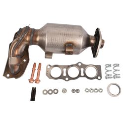 Loerss Convertidor Cataltico AP02 con Kit de ajuste 0342L5 BM91263H para Citroen C1 Peugeot 107 Toyota Aygo 1,0 12V EURO 4 Tšekin tasavalta