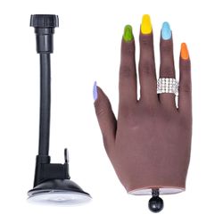 Harjoituskäsi akryylikynnet, mallinuket kädet kynsien harjoitteluun, kynsitaide käsikynsien koulutus käsikynsien tekokäsi nro 6 oikea käsi