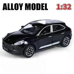Unbrand 1/32 Macan T SUV -automalli sinkkiseoksesta painevalettu simulointilelu, jossa on äänivalo vetää takaisin kerätä koristelulahja pojan synty...