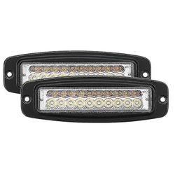 2x 7 tommers dual-color 100w Led Work Light Bar Mount Driving Fog Lamp