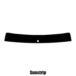 Window-Tint Sun Strip til Jeep Compass - 2007 til 2016 pre-cut sunstrip 5% limo sort