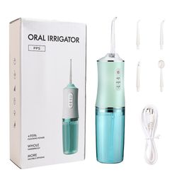 Hjem Ultralyd Calculus Remover Dental Skalering Electric Portable Scaler Sonic Røg Pletter Tartar Plaque Tænder Cleaner White grøn