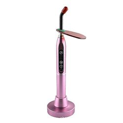 Dental Light Härdningsmaskin Metall Led Oral Light Härdningslampa Tandmaterial Tandläkarutrustning rosa