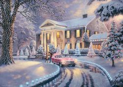 Schmidt Spiele Schmidt Thomas Kinkade: Gracelandin joulupalapeli (1000 palaa) 1000 Pieces