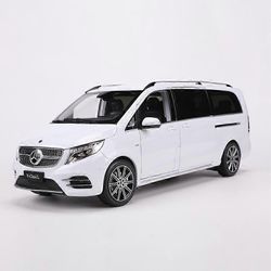 1:18 Mercedes V-luokan V260L MPV hyötyajoneuvon painevalettu automalli Valkoinen