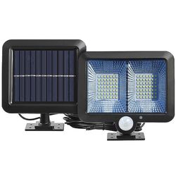 100/120Led sol lys udendørs bevægelse genoplade solvæg lys vandtæt nødsituation førte lys gade veranda lampe have dekoration 98cob