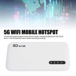 5G WiFi 6 Mobile Hotspot High Speed Tuki 16 laitetta 6100mAh Kannettava WiFi Hot