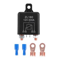 12V 200A rele auto kuorma-auto moottori auto vene auto raskas jaettu lataus ZL180 2-nastaisella jalalla musta