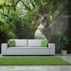 IlyDecor Carta da parati - Persa nel bosco 350x270