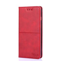 AIR Nokia 5.1 Magnetisk Flip Case Cover - Rød