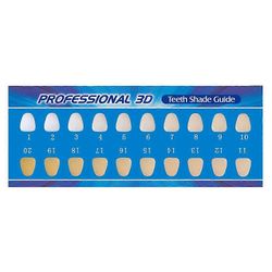 Hampaiden sävyopas Värien vertailukortti Hammastarvikkeet Valkaisusarja