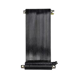 Ultra PCIe 5.0 x16 nousukaapeli RTX5080 RTX4090 hopeoitu suojattu käänteinen pystykiinnike IT:lle Musta