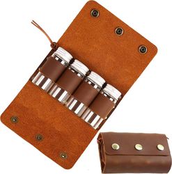 Heytea Camping Spice Kit Travel Spice Holder Vaellus Maustesetti bushcraft Spice Kit ja öljypussi Spice Jar säilytyspussilla Kannettava maustepussi...