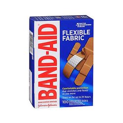 Band-Aid Laastarin laastarin joustavat kangasliimasiteet, valikoima, 100 kpl (kpl pakkaus 1)