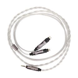 Hopeoitu päivityskuulokekaapeli Sennheiser HD414 HD650 HD600 HD580 HD25 HD535: lle (36 ydintä)
