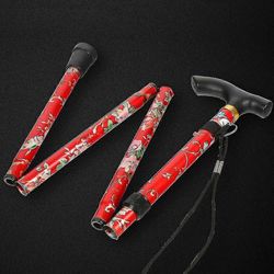 Kävelykeppi Ultrakevy Säädettävä Kävelykeppi Itse seisova taitettava keppi Musta