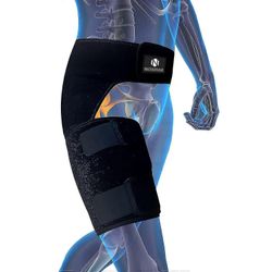 Lonkkatuki iskias kivunlievitykseen Hamstring Compression Sleeve Nivustuki Si vyö Säädettävä tuki Si-nivelelle, iskiashermolle, lonkan korvaamiselle