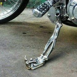 Goottilainen ainutlaatuinen moottoripyörän jalusta jalan sivuteline alumiiniseoksesta säädettävät jalustan sorminivelet