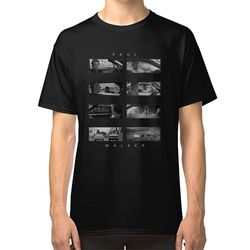 RockShark Paul Walker - FAST FURIOUS T-shirt sort L