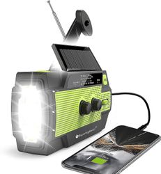 Colorans Solar Emergency Radio Hånd Crank Vejr Radio med læsning lampe mobiltelefon oplader