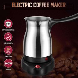 Cheffinger cf-ecmo.6: 600ml elektrisk rustfrit stål tyrkisk espresso kaffemaskine