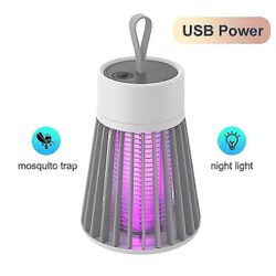 elektroninen hyttysten tappajalamppu kannettava säteilytön usb ladattava monitoiminen Harmaa USB-virtalähde