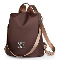 Subscrsidewa Varkaudenestoreppu suurikapasiteettinen, matkaturvallinen reppu varkaudenesto Ruskea