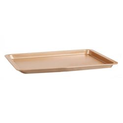 Ruili Bageværktøjer Husholdnings non-stick Lavvandet Nougat Bageplade Dyb Rektangulær bageplade Ovn Brød Kage Form Guld Stor 37x25.5x1.8cm