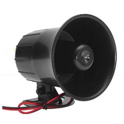 12V 20W henkilöauto RV Air sähköinen sireenitorvikaiutin Van PA kova äänihälytys musta