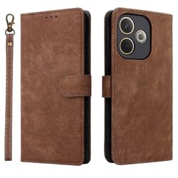 Oppo A5 Pro 5G -kotelo lompakko RFID-esto PU-nahkakansi katseluteline - ruskea Monivärinen Brown