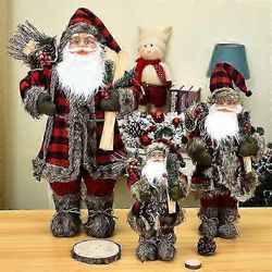 Joulu Iso Joulupukki Nukke Koristeet Seisova Joulupukki Hahmo Nukke Joulu Kodin sisustus Lapset Lahja Navidad kodin sisustus 7 30cm