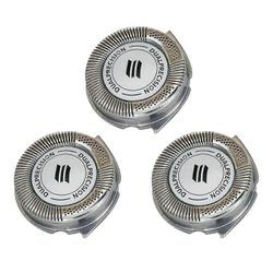 3PCS-vaihtoparranajokoneiden terän vaihto Philips No-relco R-azor HQ8 Dual-Precisions -malleihin