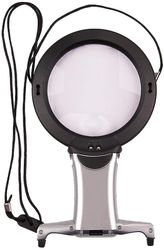 Barsinfi Skrivebordsforstørrelse 2x+6x håndholdt forstørrelsesglas Håndfri halshængning type 2 led lys
