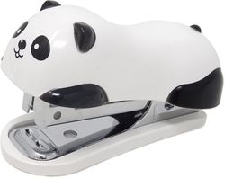 2024, bärbar Mini Cute Panda Desktop Stapler Set innehåller 1000 nr 10 häftklamrar, lämplig för kontor, Scho