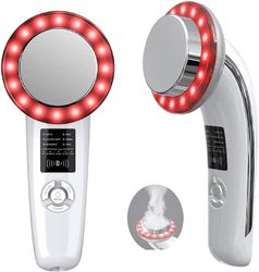 Linkrunning Kavitationsmaskine, ultralyds hudstramningsmaskine, ansigtsmassager kavitationsmaskine skønhedsenhed med vibrationer Hvid 182mm*80mm*88mm