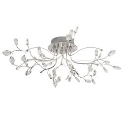 Searchlight Lighting Willow LED Flush Multi Arm loftslampe krom, klar