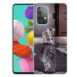 König Taske Mobiltelefonbeskytter til Samsung Galaxy A52 4G 5G A52s Cover Cover Case Transparent