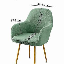 Ruokapöydän tuolin nojatuolikansi Korkea selkänoja Kiinteä istuimen kannen käsinoja Slipcover_a tummanharmaa