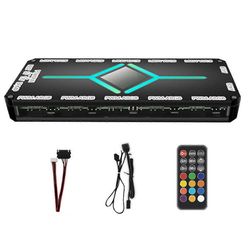 12-porttinen ARGB +10-porttinen PWM-magneettinen imunapa musta