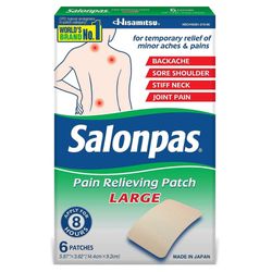 Salonpas kipuja laastareita, suuri, 6 Ea