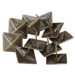 10Pcs bronze 30 * 30mm antikke firkantede tack brads negle