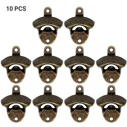 Besser Øl flaskeåbner væg monteret drikke hætter hjem Tool Bar Vin Metal Cyan-Blå 10 pcs