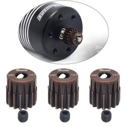 3stk stål 3.175mm akselhul motorgear til 1/10 1/12 F540 3650 3660