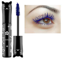Handuo Farverig Mascara Vandtæt Langvarig Tyk Mascara blå
