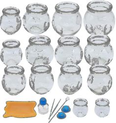 Cupping Therapy Sets, 14 kopper tykk kinesisk Acupoint Glass Cupping Therapy Set for fagfolk, for massasje tilbake og lindre tretthet