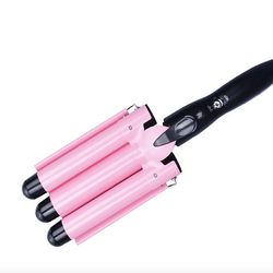 Ruili Elektrisk hår curler tre rod curling jern kvinder hårstyling Tool Elskværdig Pink 22