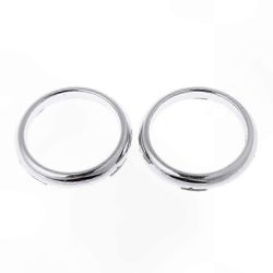 Etusumuvalon lampun suojuksen lista, 1 pari, ABS-kromiviimeistely